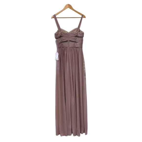Birdy Grey Elyse Mesh Bridesmaid Dress Women's Large Mauve NWT - Picture 8 of 11
